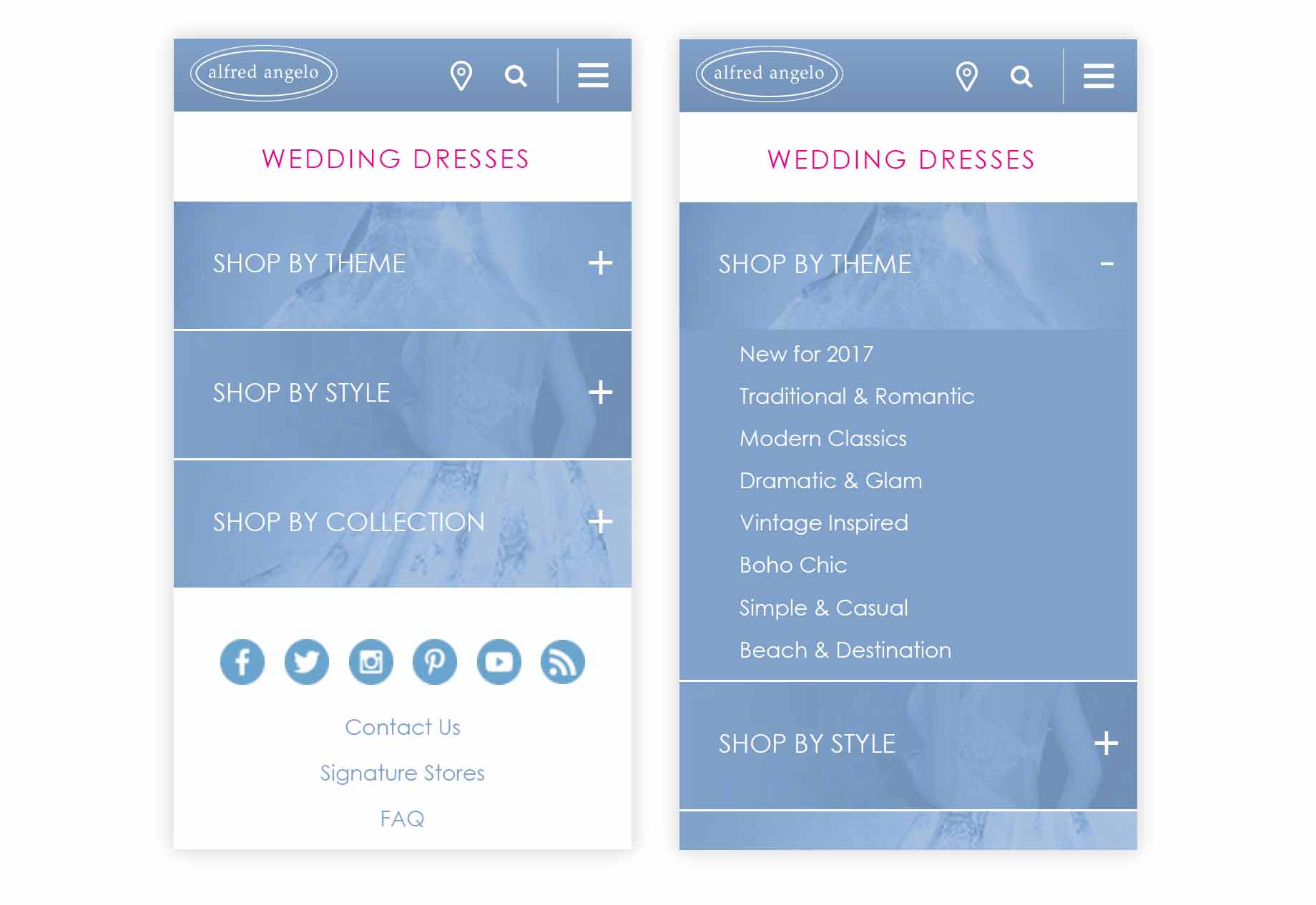 Menu page