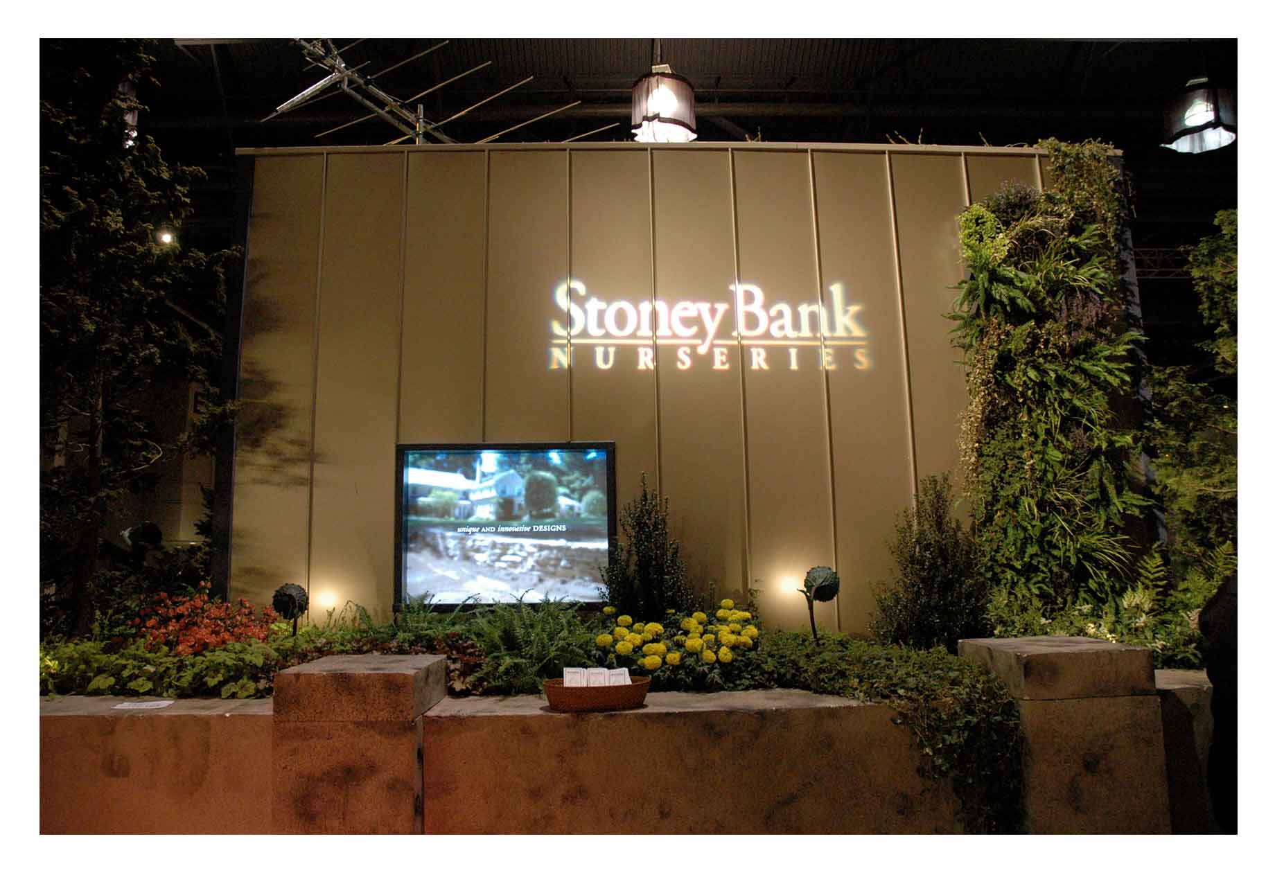 Flower show display